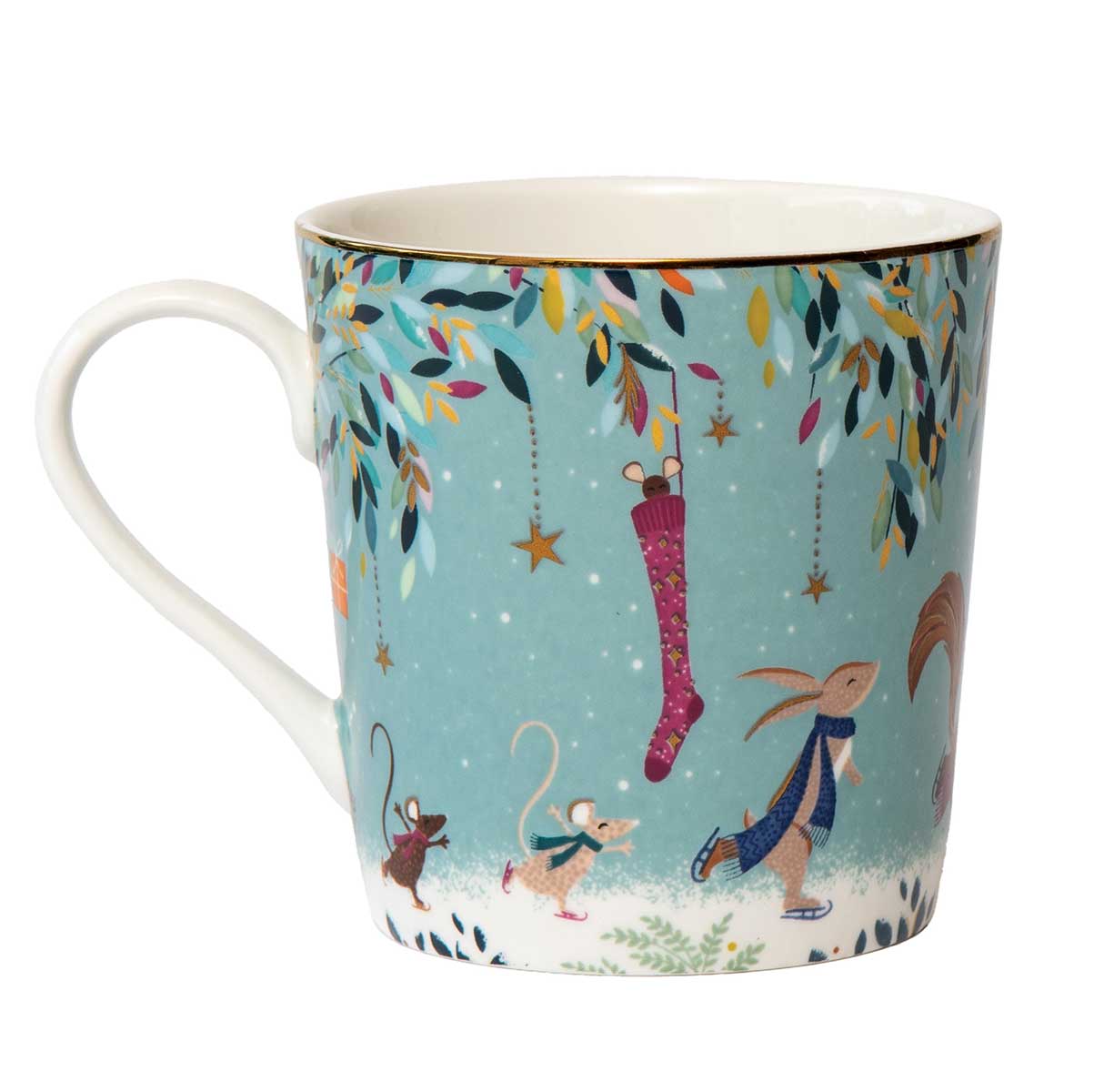 Sara Miller Woodland Tales Mug, Skaters image number null